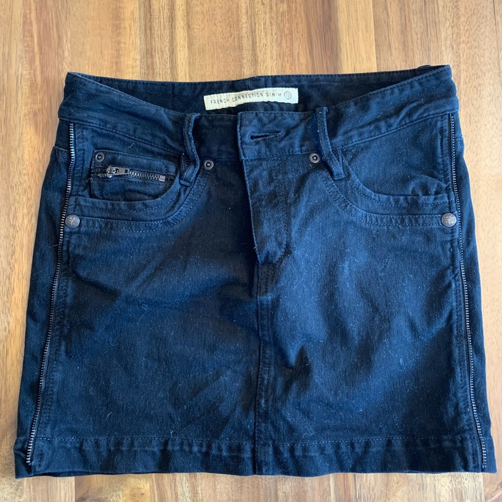 French Connection Denim Black Mini